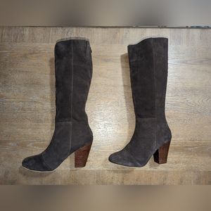 Matisse chocolate brown suede knee boots size 10